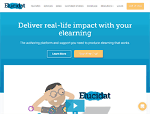 Tablet Screenshot of elucidat.com